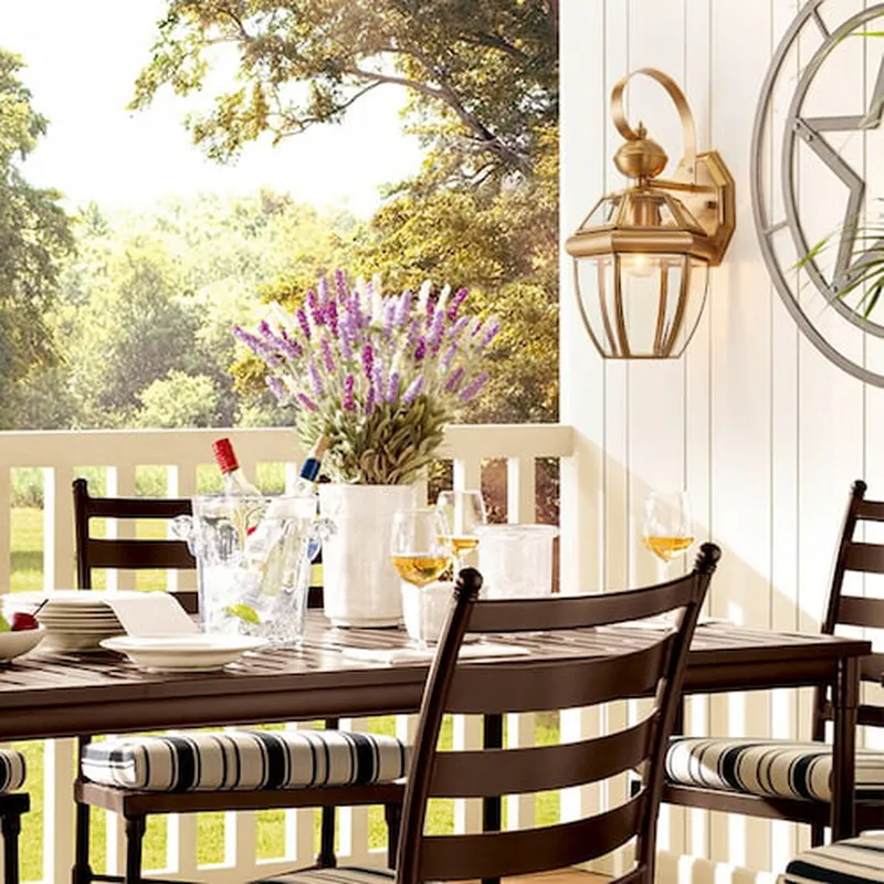 Đèn tường ngoài trời chống nước Đồng