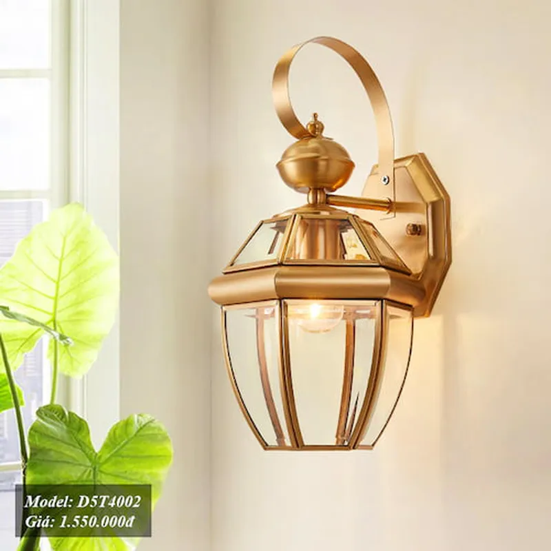 Đèn tường ngoài trời chống nước Đồng