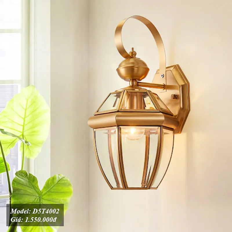 Đèn tường ngoài trời chống nước Đồng