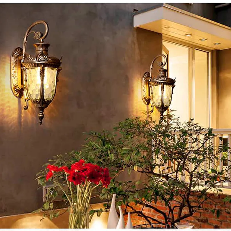 Đèn tường ngoài trời chống nước Hợp kim Đồng