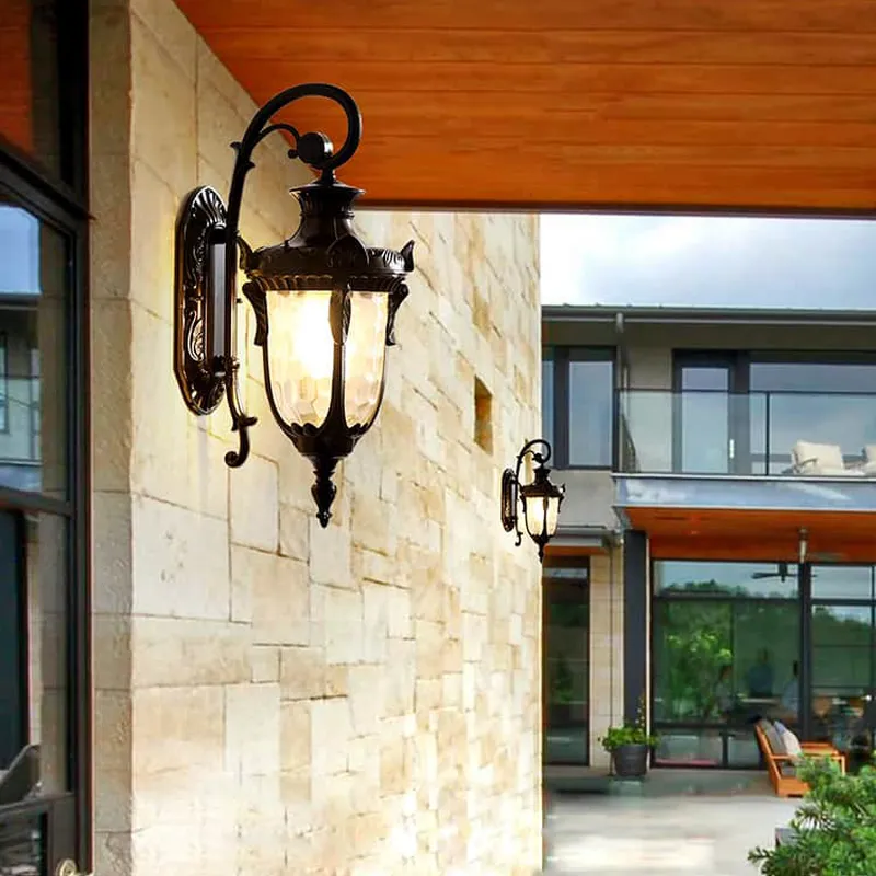 Đèn tường ngoài trời chống nước Hợp kim Đồng