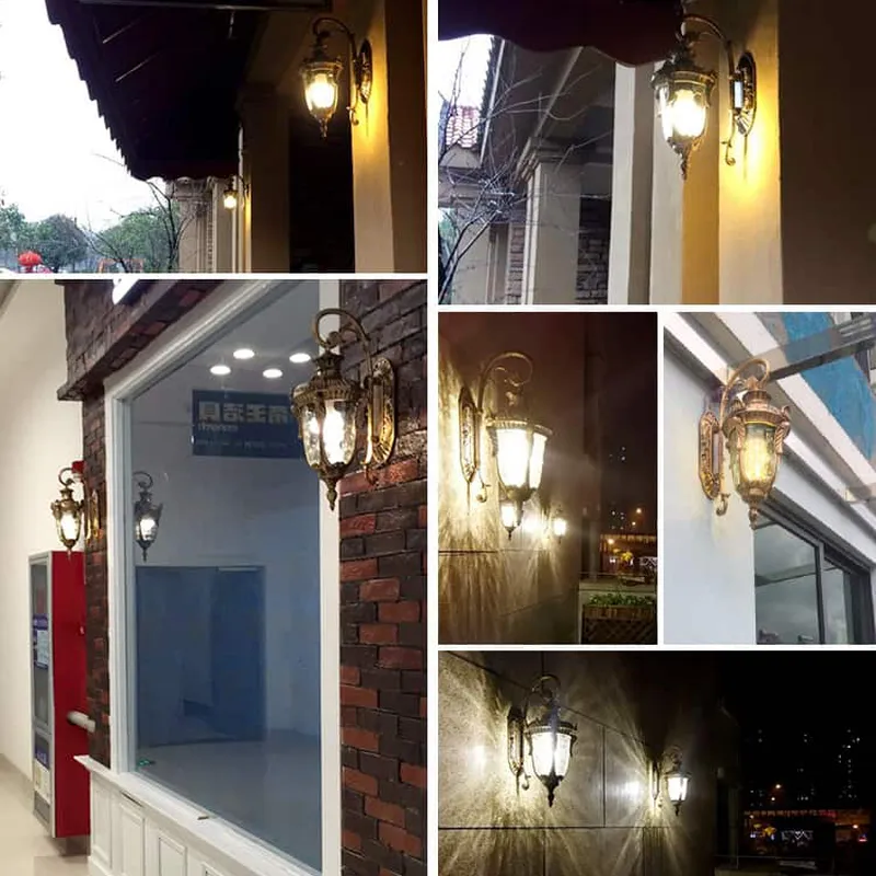 Đèn tường ngoài trời chống nước Hợp kim Đồng