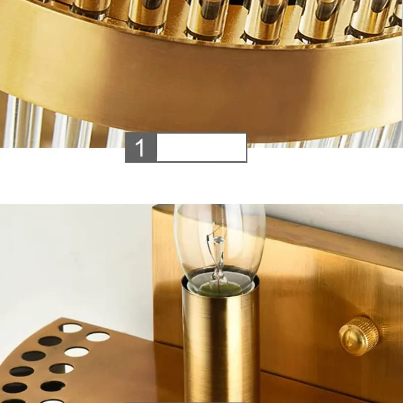 Đèn tường pha lê thanh dài hợp kim CAO CẤP