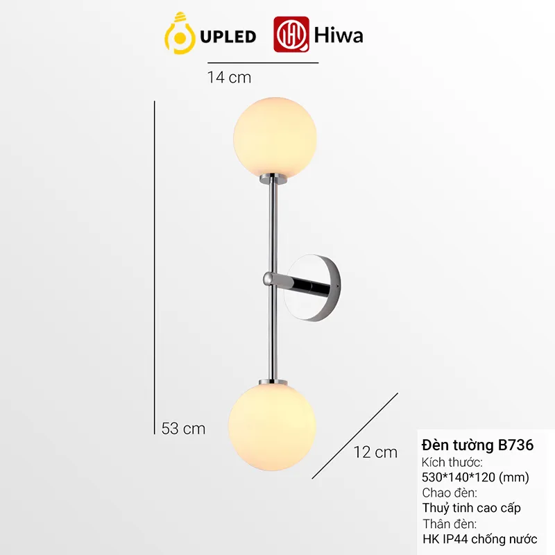 Đèn tường Đức B736W