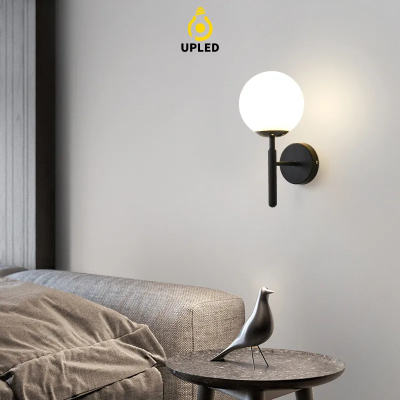 Đèn Treo Tường Trang Trí Phòng Khách Phòng Ngủ Chao Sữa UPLED hiện đại