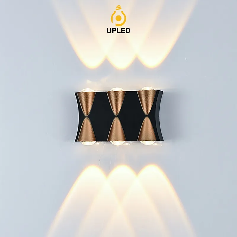 Đèn hắt sáng UH05 UPLED Gắn Tường Hắt Nhiều Hướng Trang trí Ngoài Trời Vỏ nhôm mạ đồng tĩnh điện chống nước chuẩn IP65