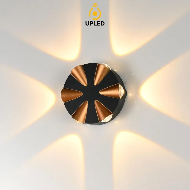 Đèn hắt sáng UH04 UPLED Gắn Tường Hắt Nhiều Hướng Trang trí Ngoài Trời Vỏ nhôm mạ đồng tĩnh điện chống nước chuẩn IP65