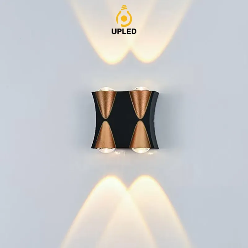 Đèn hắt sáng UH03 UPLED Gắn Tường Hắt Nhiều Hướng Trang trí Ngoài Trời Vỏ nhôm mạ đồng tĩnh điện chống nước chuẩn IP65