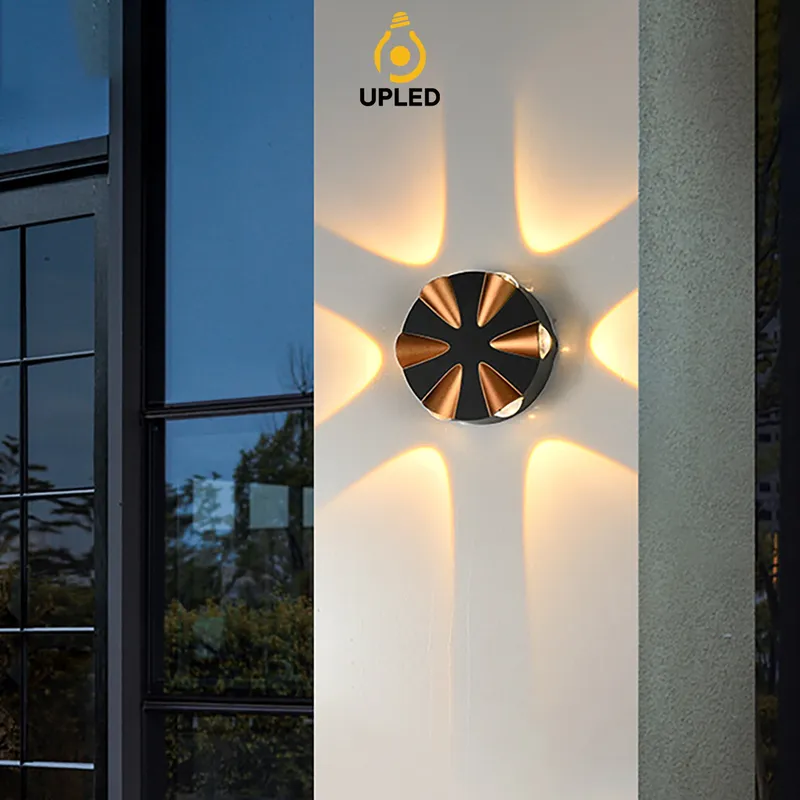 Đèn hắt sáng UH04 UPLED Gắn Tường Hắt Nhiều Hướng Trang trí Ngoài Trời Vỏ nhôm mạ đồng tĩnh điện chống nước chuẩn IP65