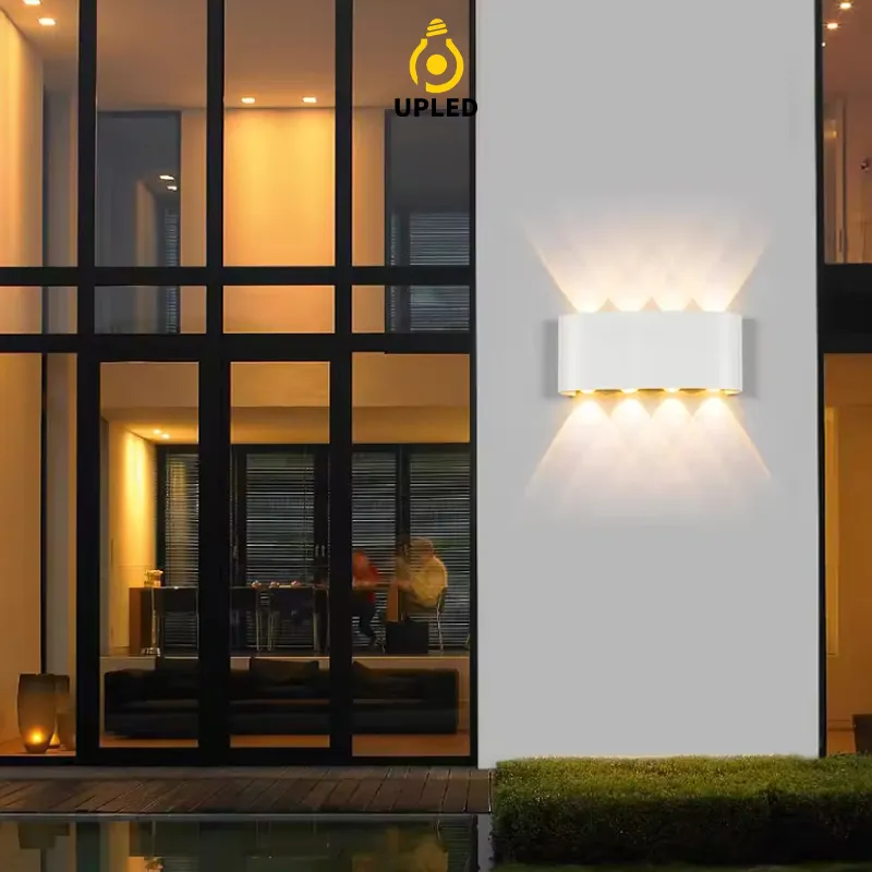 Đèn hắt sáng UH11 UPLED 2 đầu chiếu sáng ngoại thất, trang trí ngoài trời chống nước Nhôm Đúc đa tia