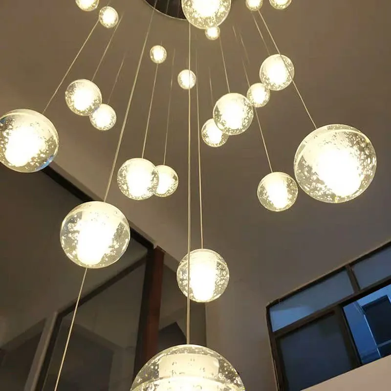 Thả thông tầng giọt nước tròn pha lê CAO CẤP