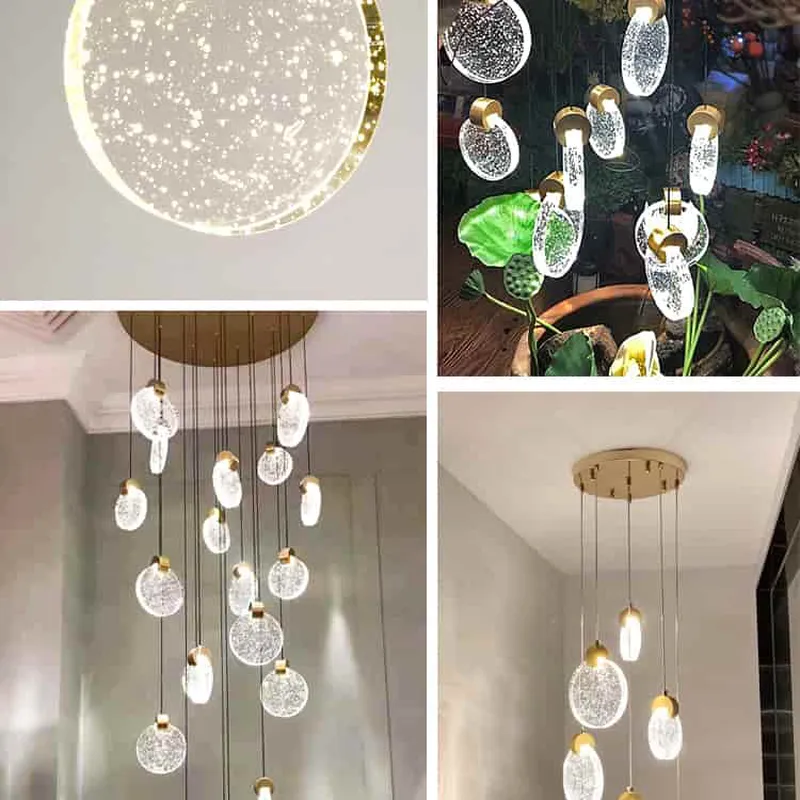 Thả thông tầng pha lê tròn CAO CẤP