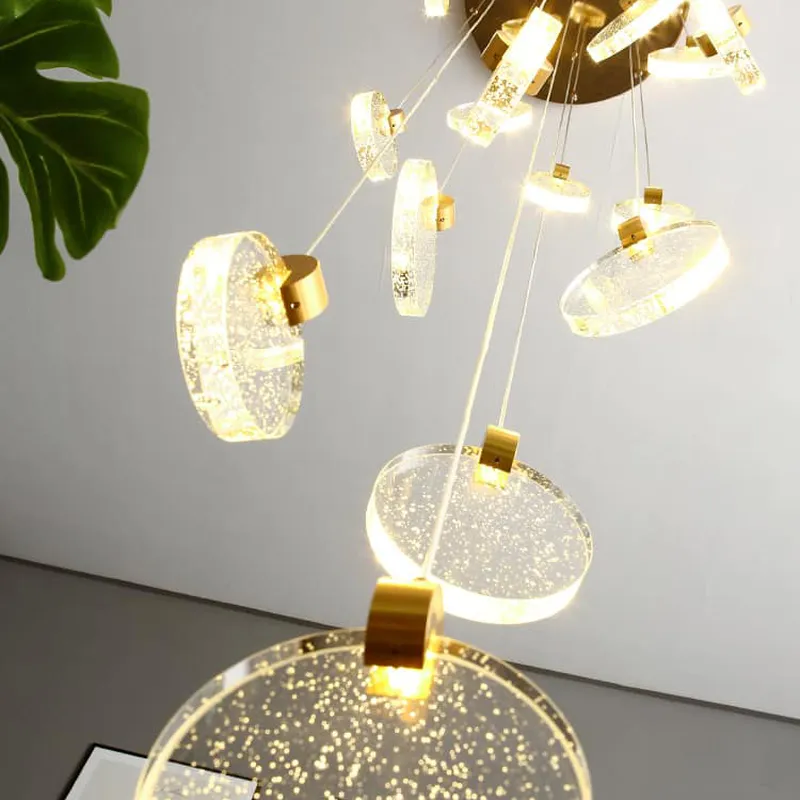 Thả thông tầng pha lê tròn CAO CẤP