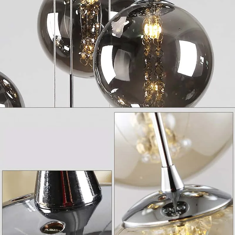 Đèn thông tầng pha lê tròn cao cấp