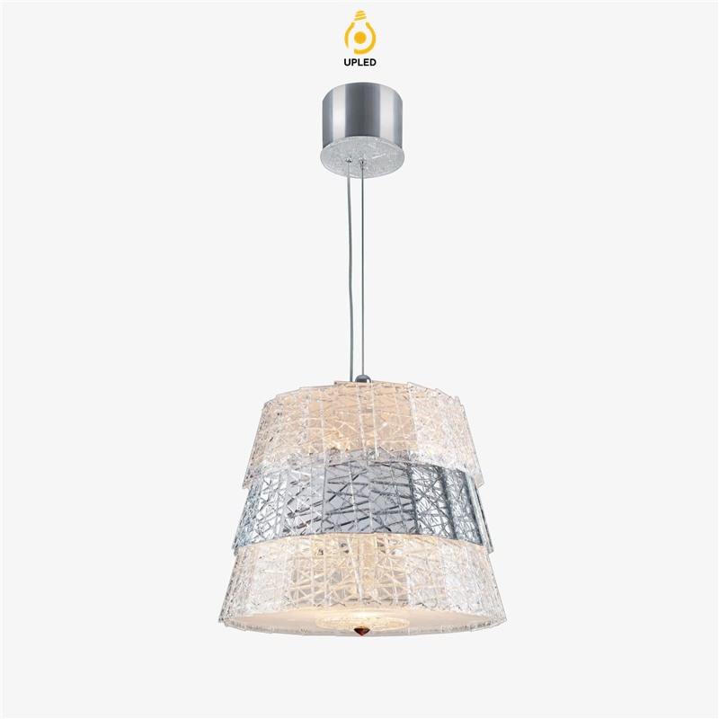 Đèn chùm Tuile Frozen Silver cỡ vừa