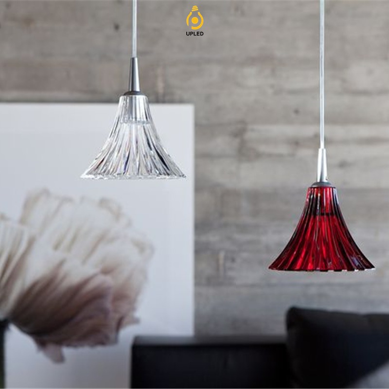 Đèn thả cụm 7 chao pha lê New Antique