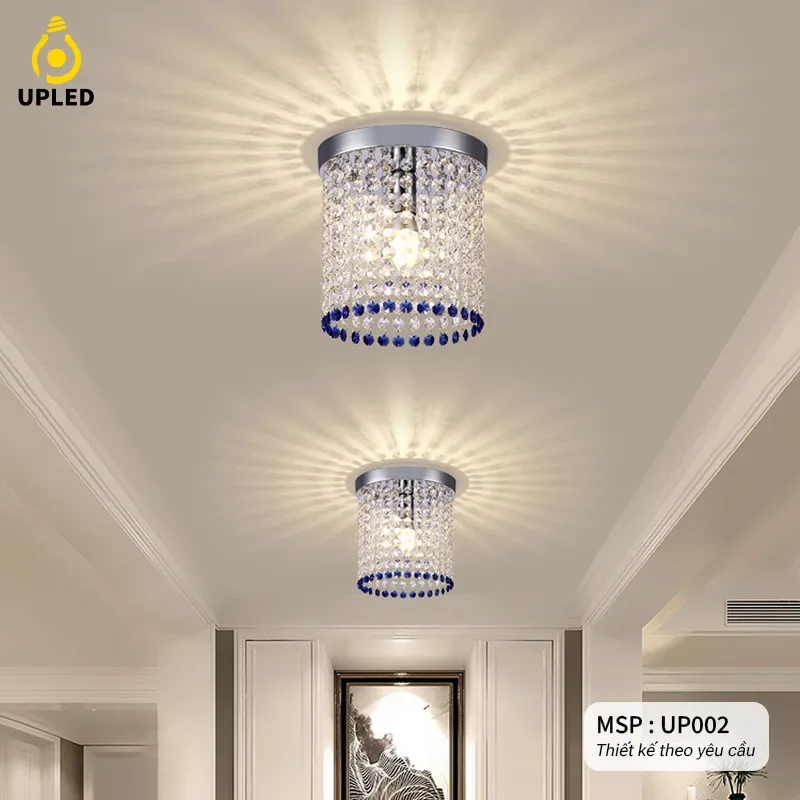 Đèn pha lê, thả pha lê Khách Sạn, Phòng Khách, Cao Cấp thiết kế theo yêu cầu UPLED UP-002