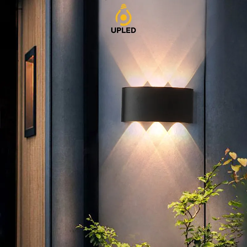 Đèn hắt sáng UH09 UPLED 2 đầu chiếu sáng ngoại thất, trang trí ngoài trời chống nước Nhôm Đúc đa tia