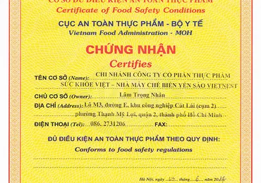 Các Cơ Sở Không Thuộc Diện Cấp Giấy Chứng Nhận Cơ Sở Đủ Điều Kiện An Toàn Thực Phẩm