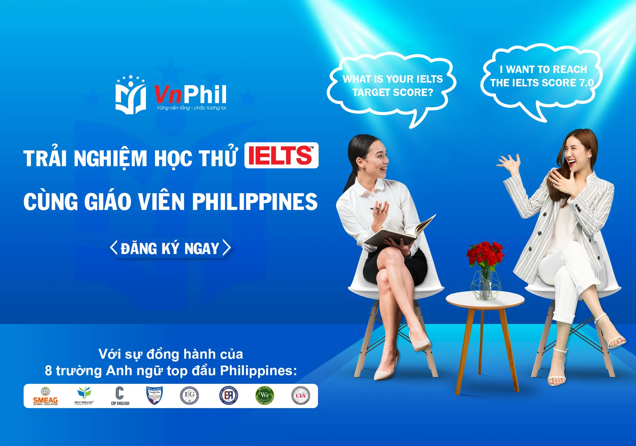 Kết quả bất ngờ học IELTS khi Du học tiếng anh ở Philippines tại trường anh ngữ CG