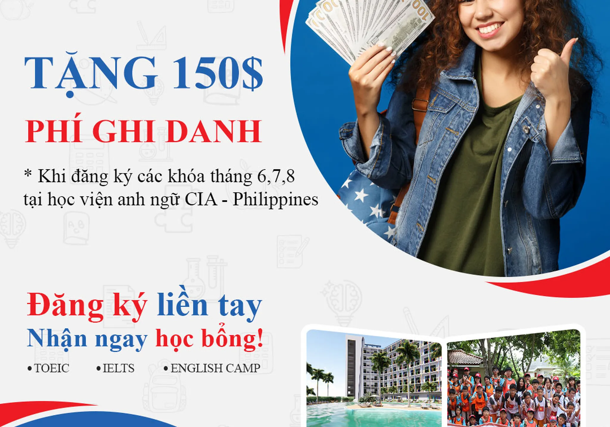 Ưu đãi đến từ học viện Anh ngữ CIA - VNPHIL