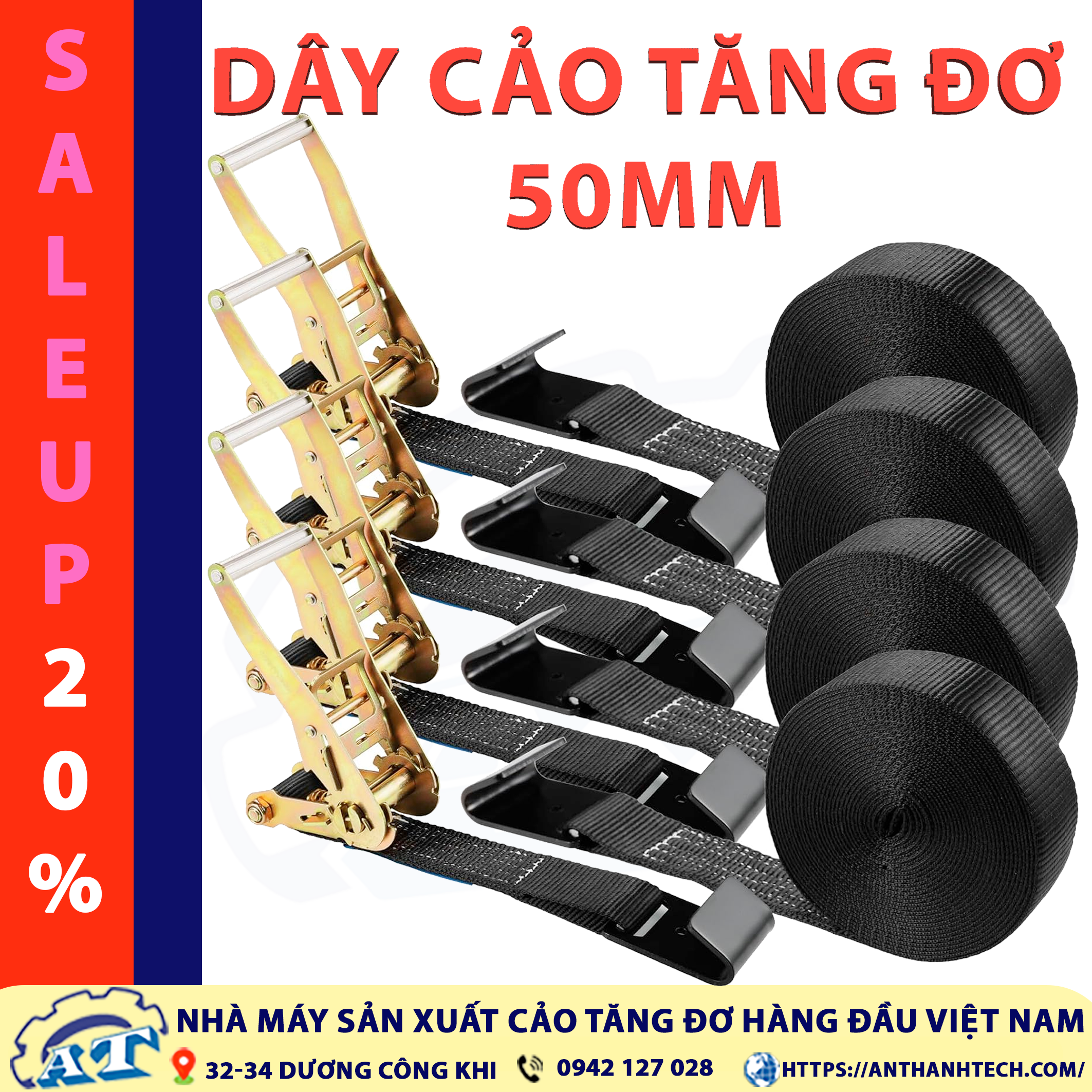 Dây tăng đơ 50mm | An Thành. Dây tăng đơ 50mm | An Thành.