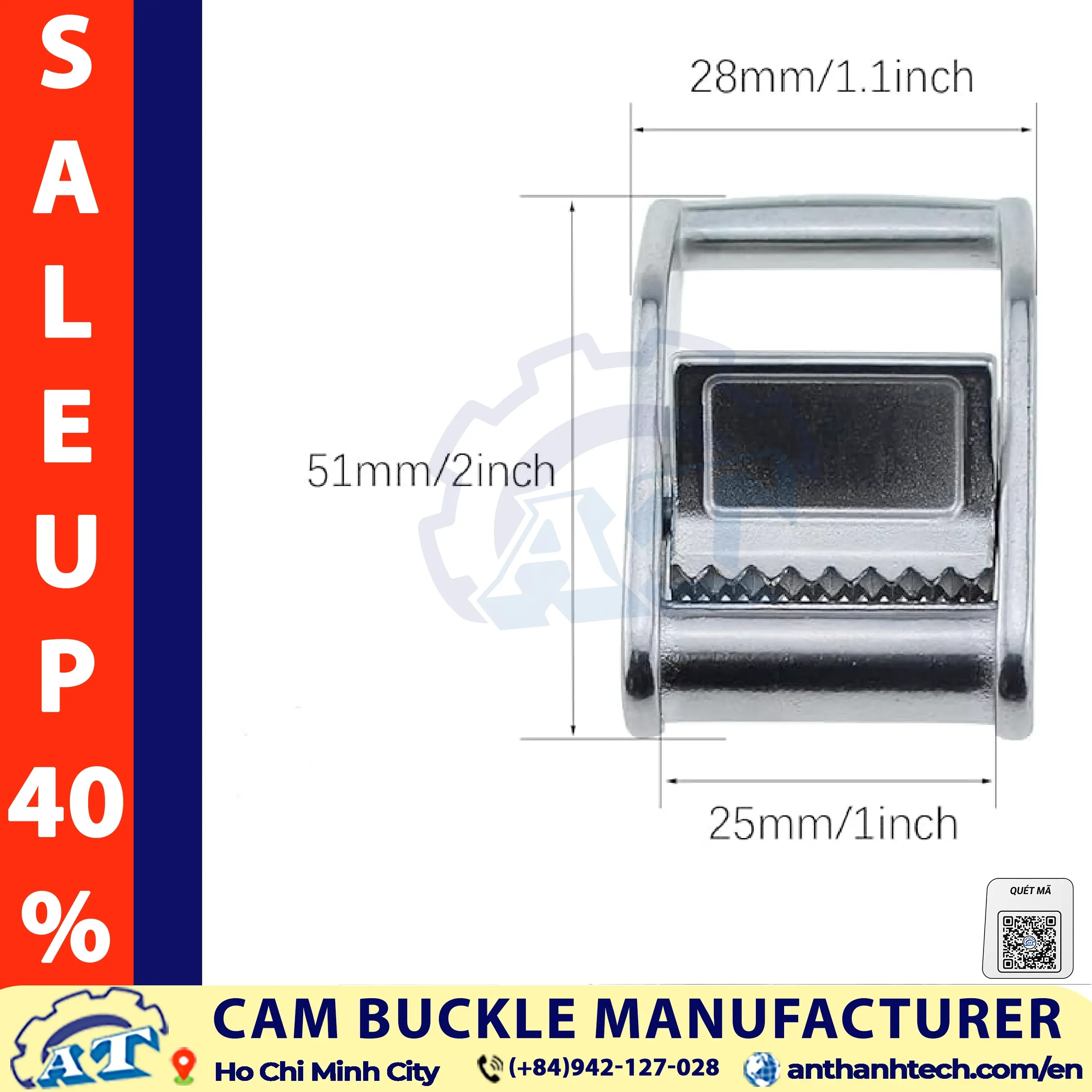 25mm cam buckle manufacturer - AnThanh Cam Buckle Tie Down Strap