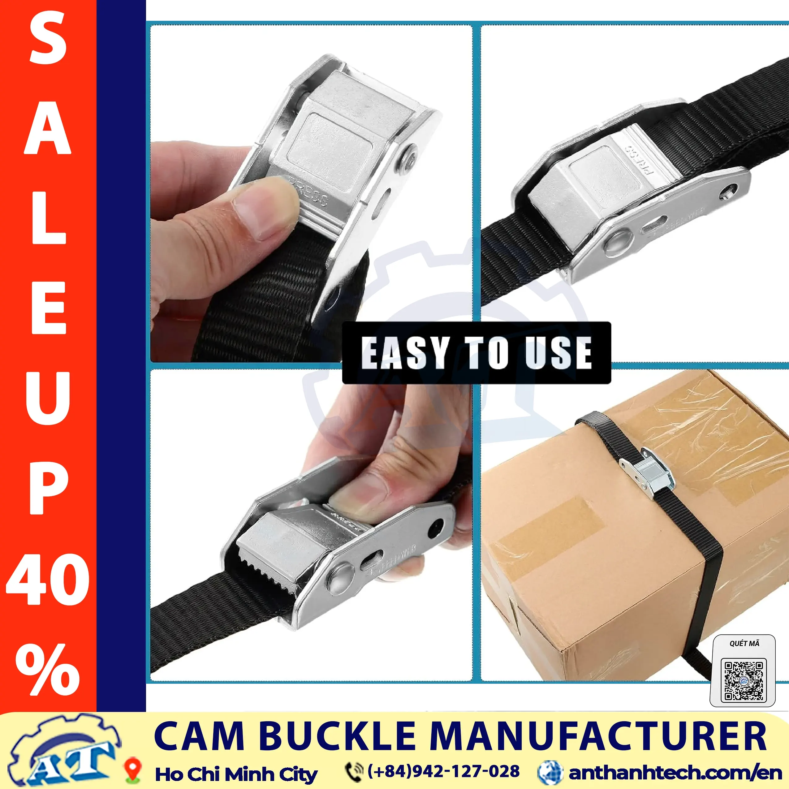 1 inch tie down buckle - AnThanh Cam Buckle OEM