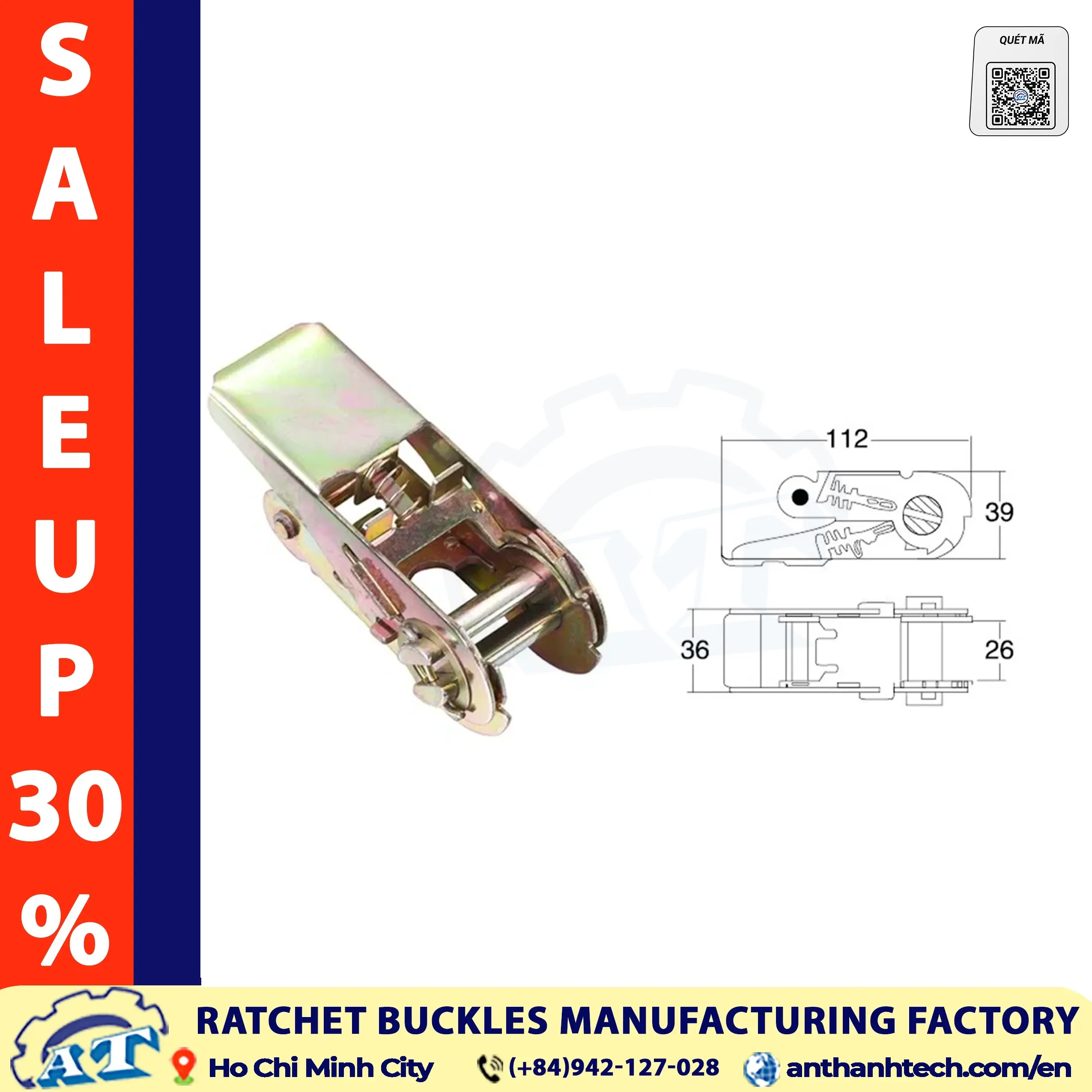 1 Inch Ratchet Buckle Manufacturer