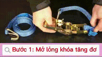 Loosen the ratchet buckle