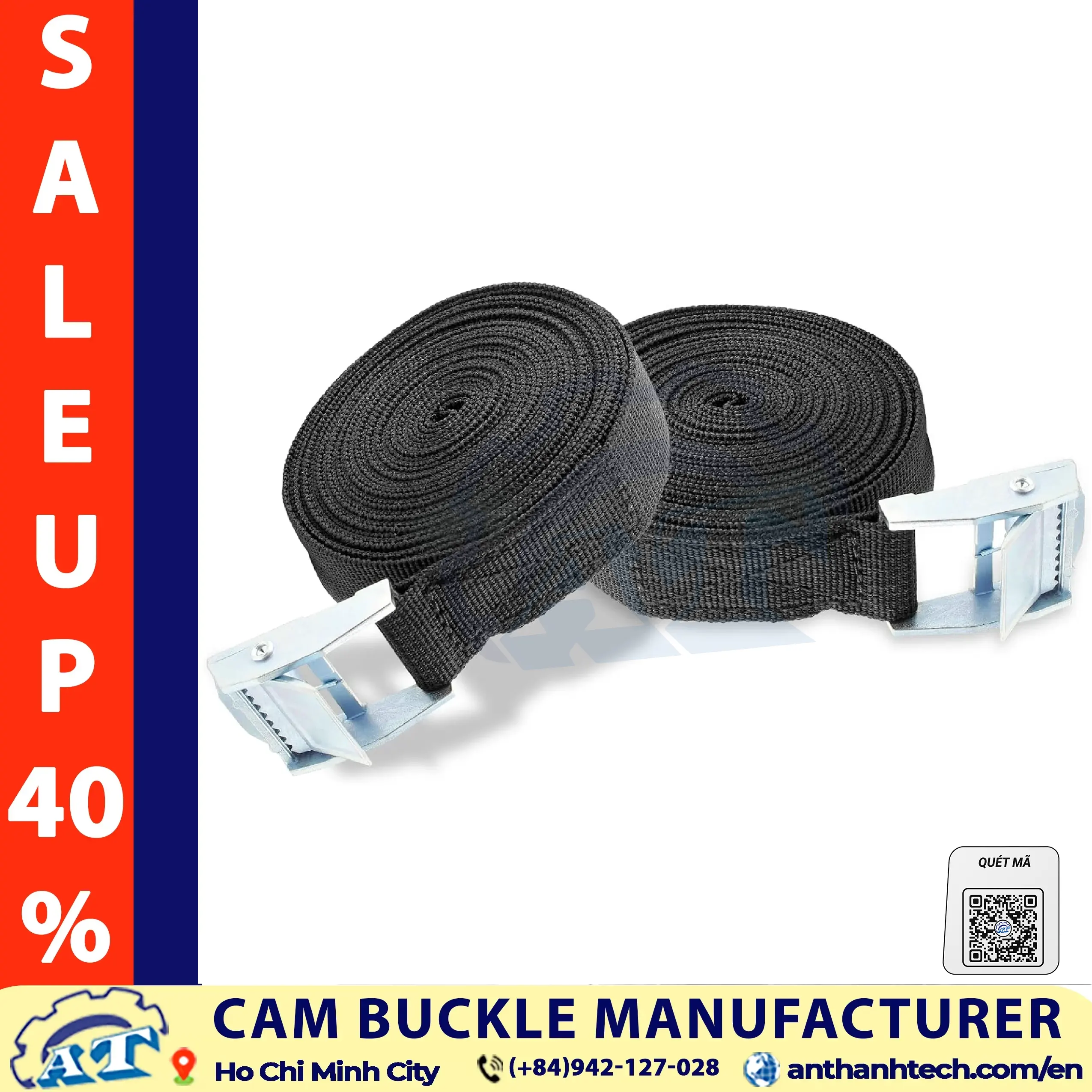 1.5 inch tie down buckle set up - AnThanhTech