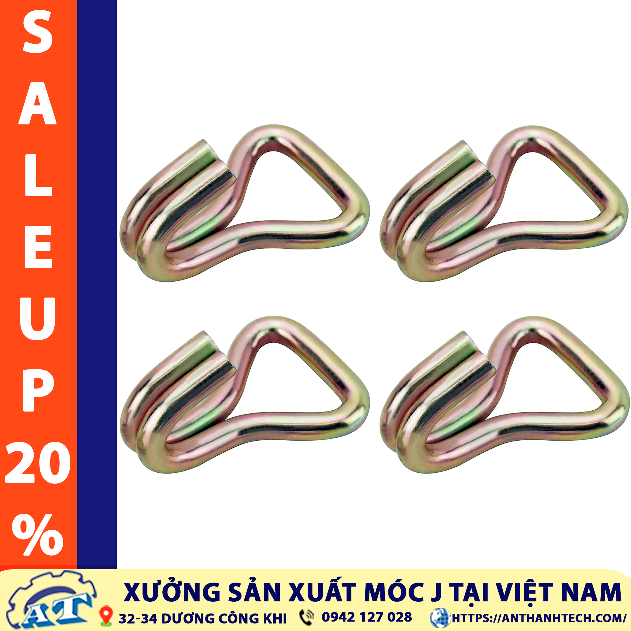 Móc J 50mm được làm từ thép không gỉ đảm bảo chịu được thời tiết khắc nghiệp. Móc J 50mm được làm từ thép không gỉ đảm bảo chịu được thời tiết khắc nghiệp.