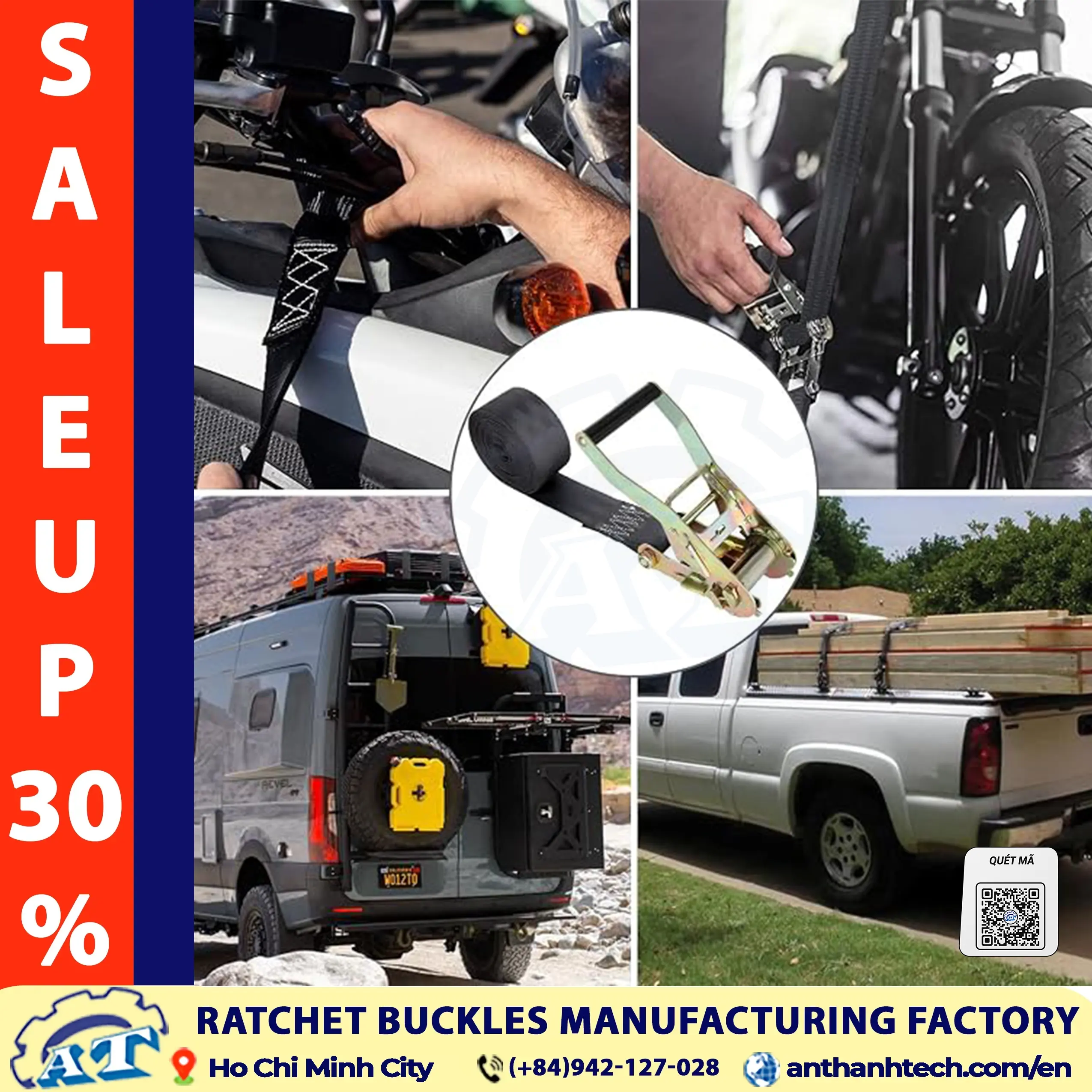 An Thanh Tech Supplier of custom ratchet buckle hardware