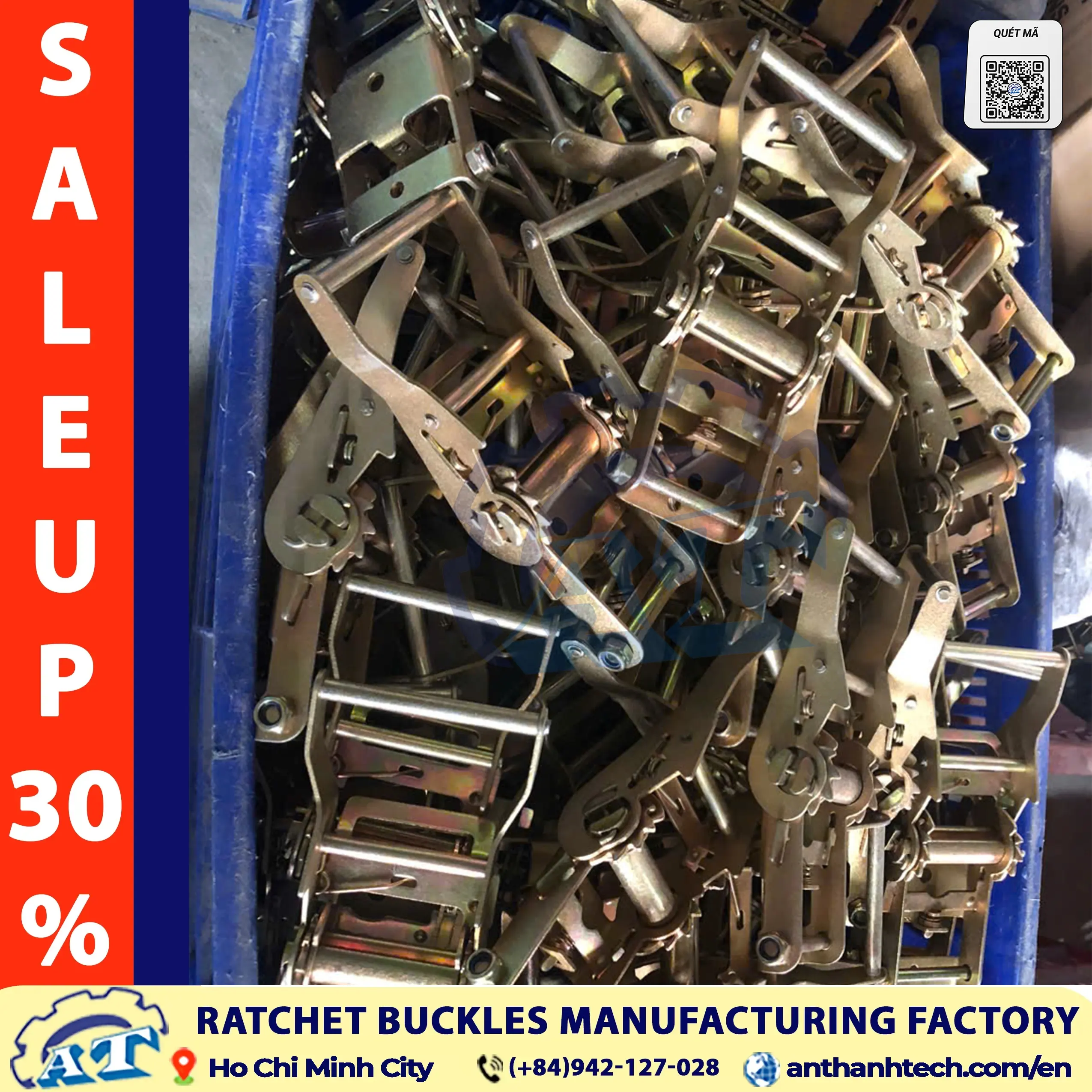 AnThanhtech – Supplier of Custom 2 inch Heavy-Duty Cargo Tie-Down Buckles