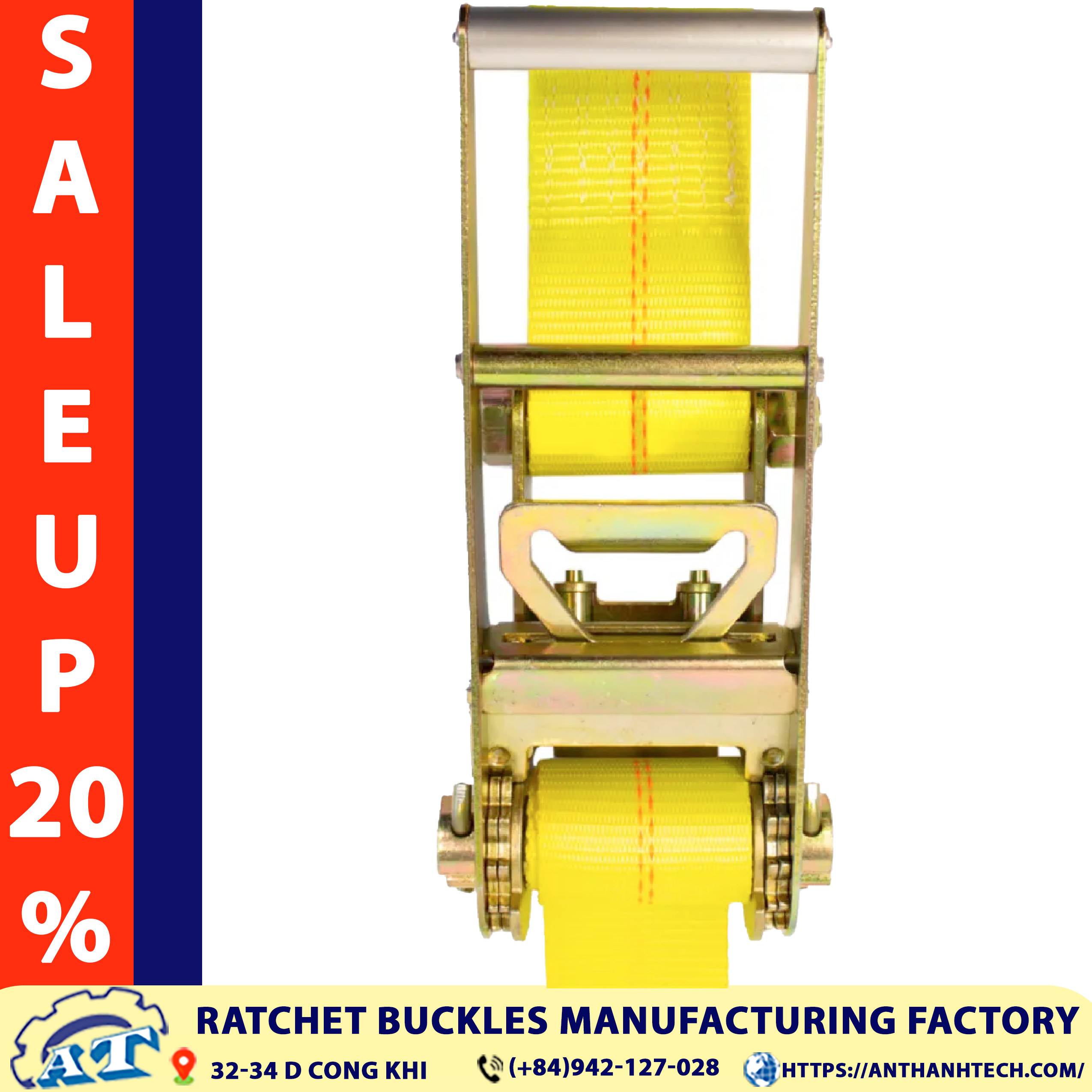 3 Inch Ratchet Buckle 22,046 lbs 3 Inch Ratchet Buckle 22,046 lbs