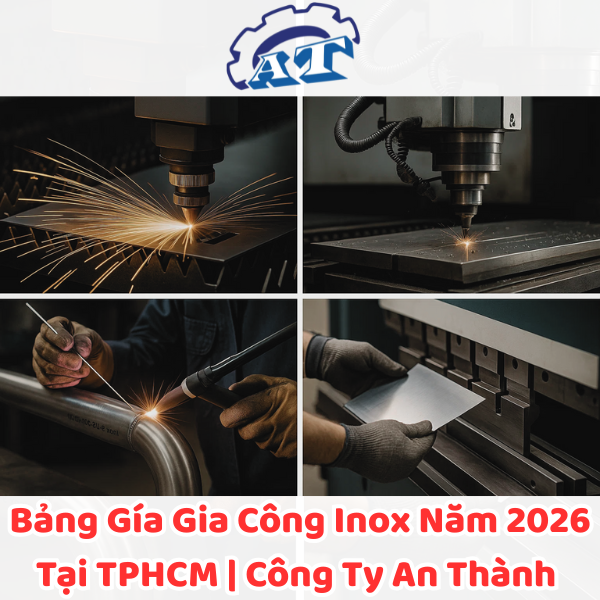 Bảng giá gia công inox năm 2026 tại TPHCM Bảng giá gia công inox năm 2026 tại TPHCM