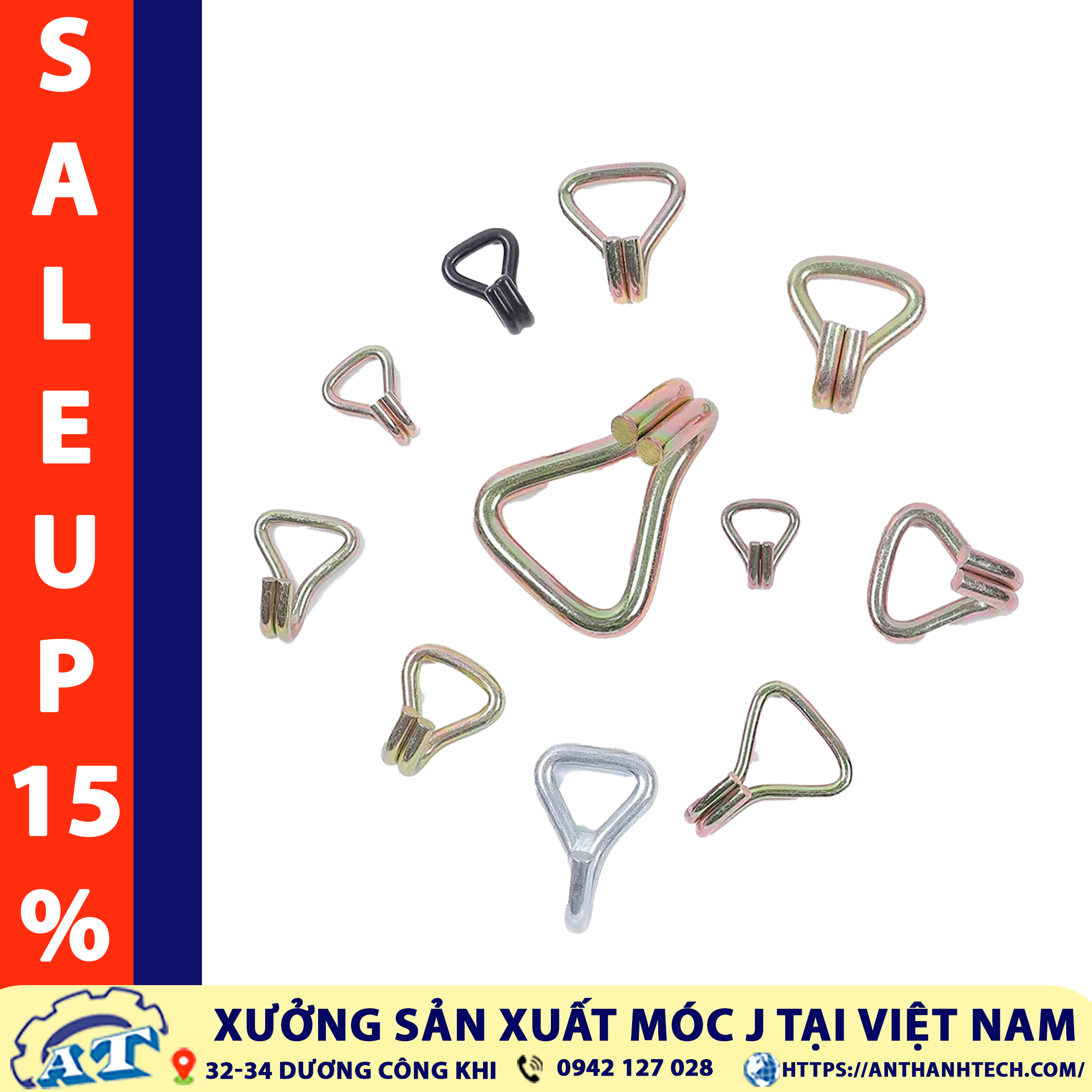 Các loại móc J được sản xuất tại An Thành. Các loại móc J được sản xuất tại An Thành.