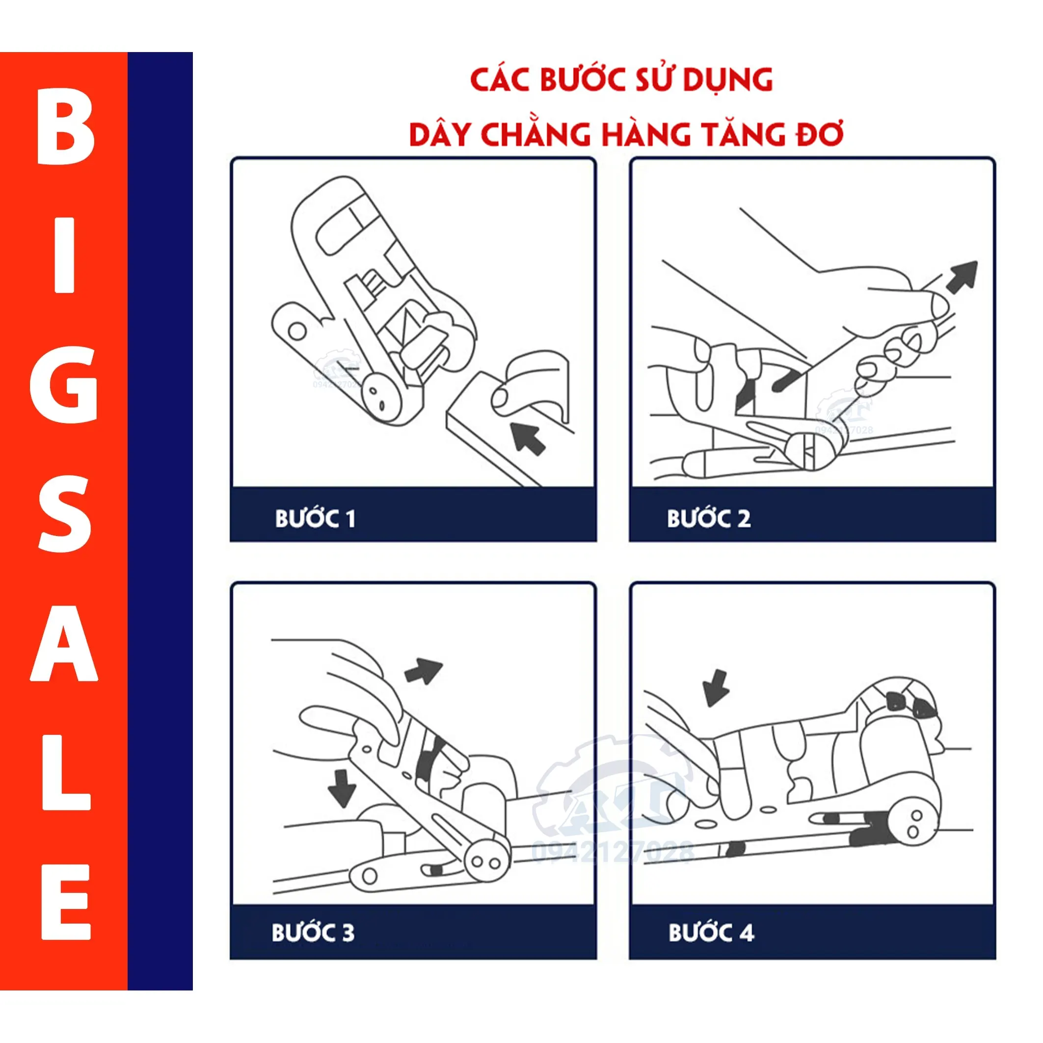hướng dẫn sử dụng tăng đơ 25mm chịu tải 450kg