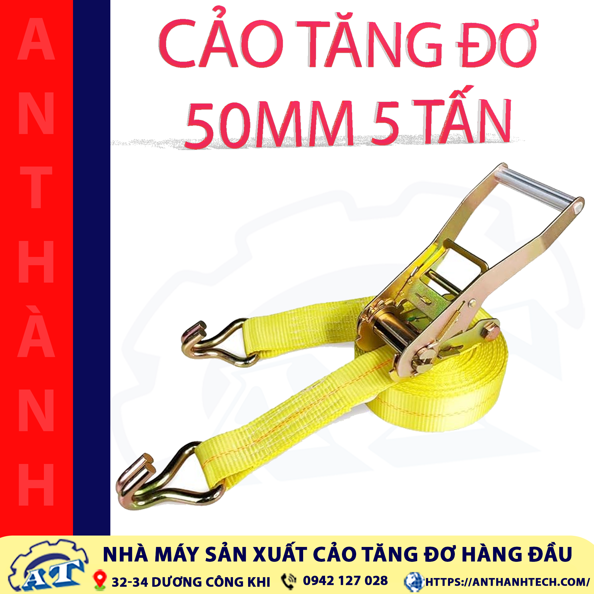 Cảo tăng đơ 50mm 5 tấn TPHCM | An Thành. Cảo tăng đơ 50mm 5 tấn TPHCM | An Thành.