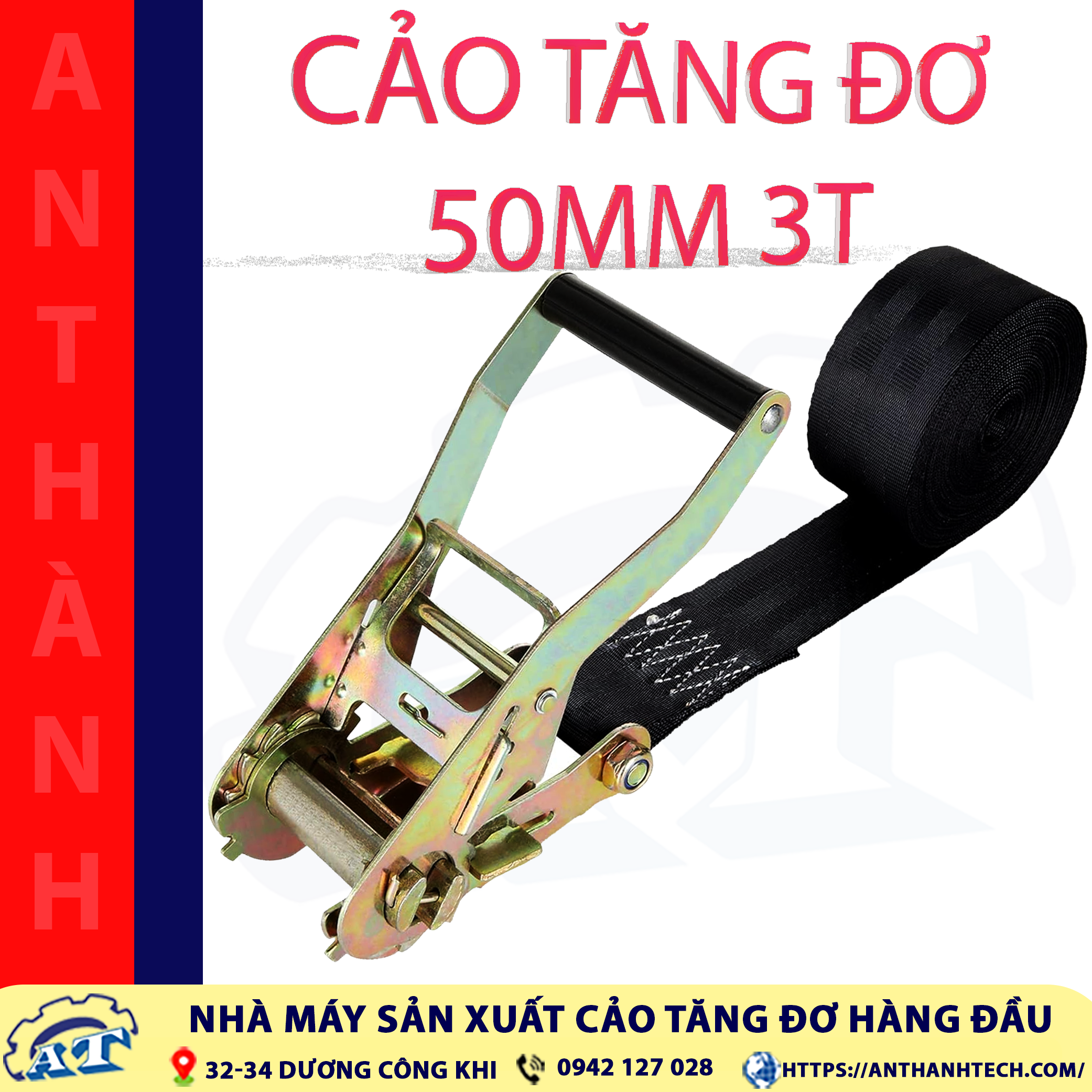 Cảo tăng đơ 50mm tải 3 tấn tại TPHCM | An Thành. Cảo tăng đơ 50mm tải 3 tấn tại TPHCM | An Thành.