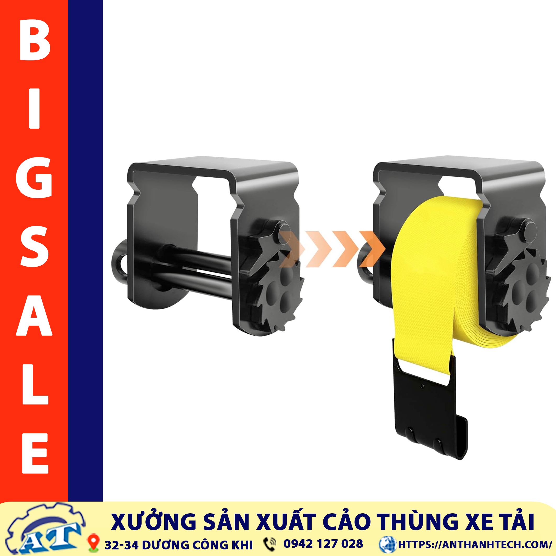 Cảo thùng xe tải móc Flat Cảo thùng xe tải móc Flat