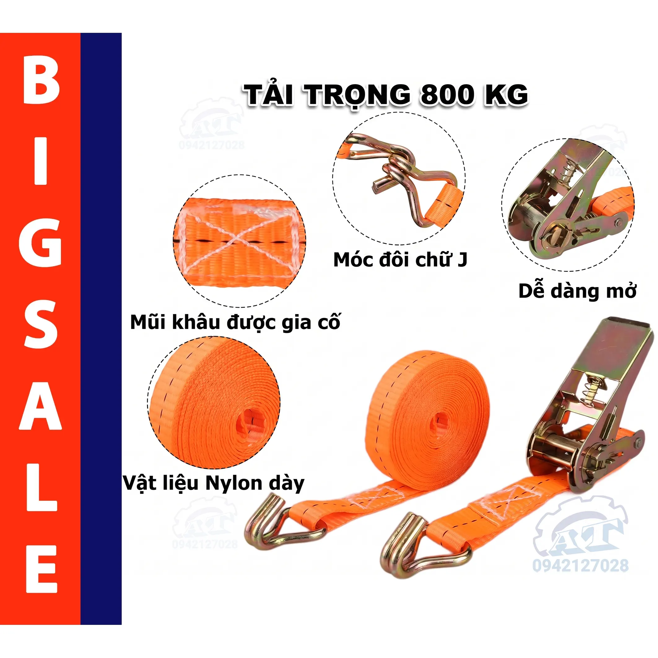 Cấu tạo khóa tăng đơ 25mm