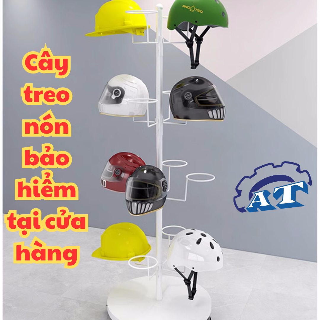 Cây treo nón bảo hiểm tại cửa hàng xe máy ở TPHCM Cây treo nón bảo hiểm tại cửa hàng xe máy ở TPHCM