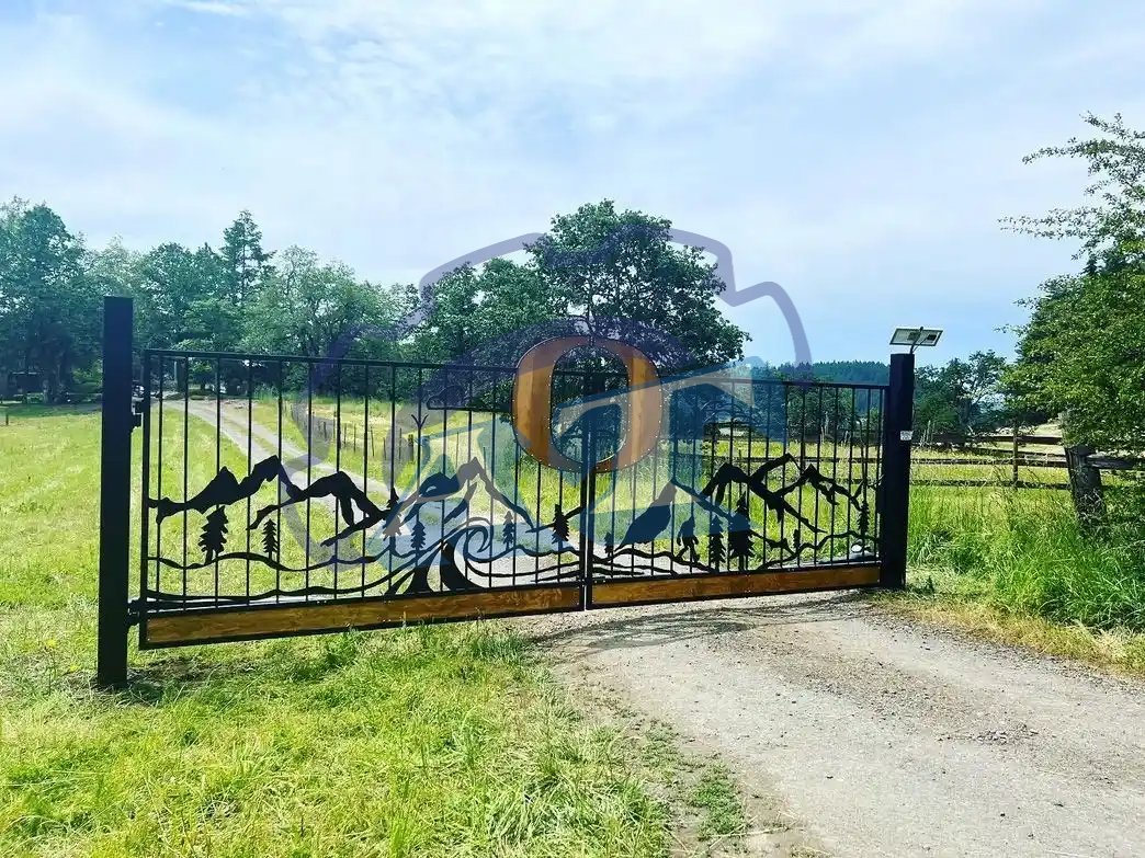 Cổng rào sắt hộp đẹp Cổng rào sắt hộp đẹp