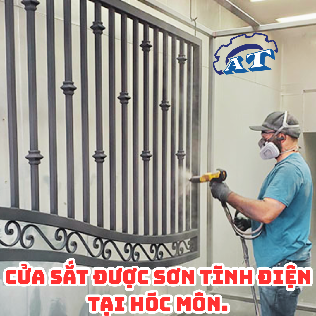 Cửa sắt được sơn tĩnh điện tại Hóc Môn. Cửa sắt được sơn tĩnh điện tại Hóc Môn.