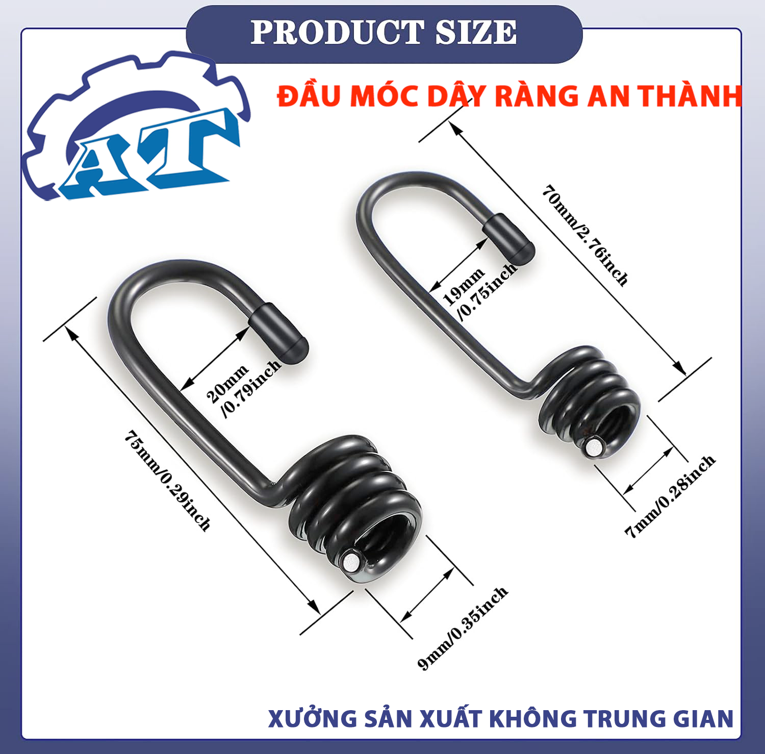Đầu móc dây ràng 4mm – Thông số chuẩn từ An Thành. Đầu móc dây ràng 4mm – Thông số chuẩn từ An Thành.
