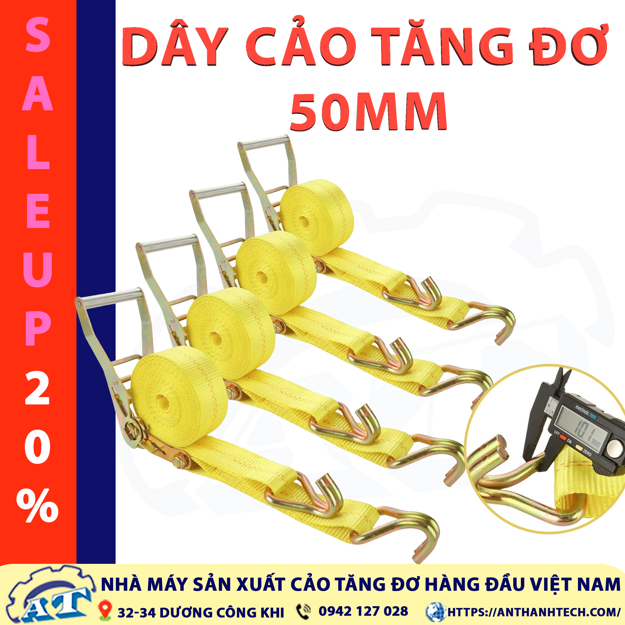 Dây tăng đơ 50mm giá rẻ TPHCM | An Thành. Dây tăng đơ 50mm giá rẻ TPHCM | An Thành.