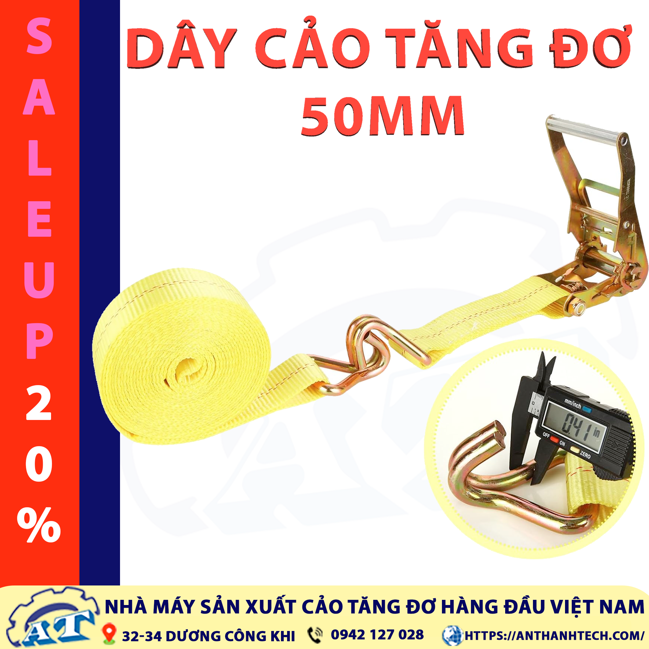 Dây tăng đơ 50mm dành cho xe container. Dây tăng đơ 50mm dành cho xe container.