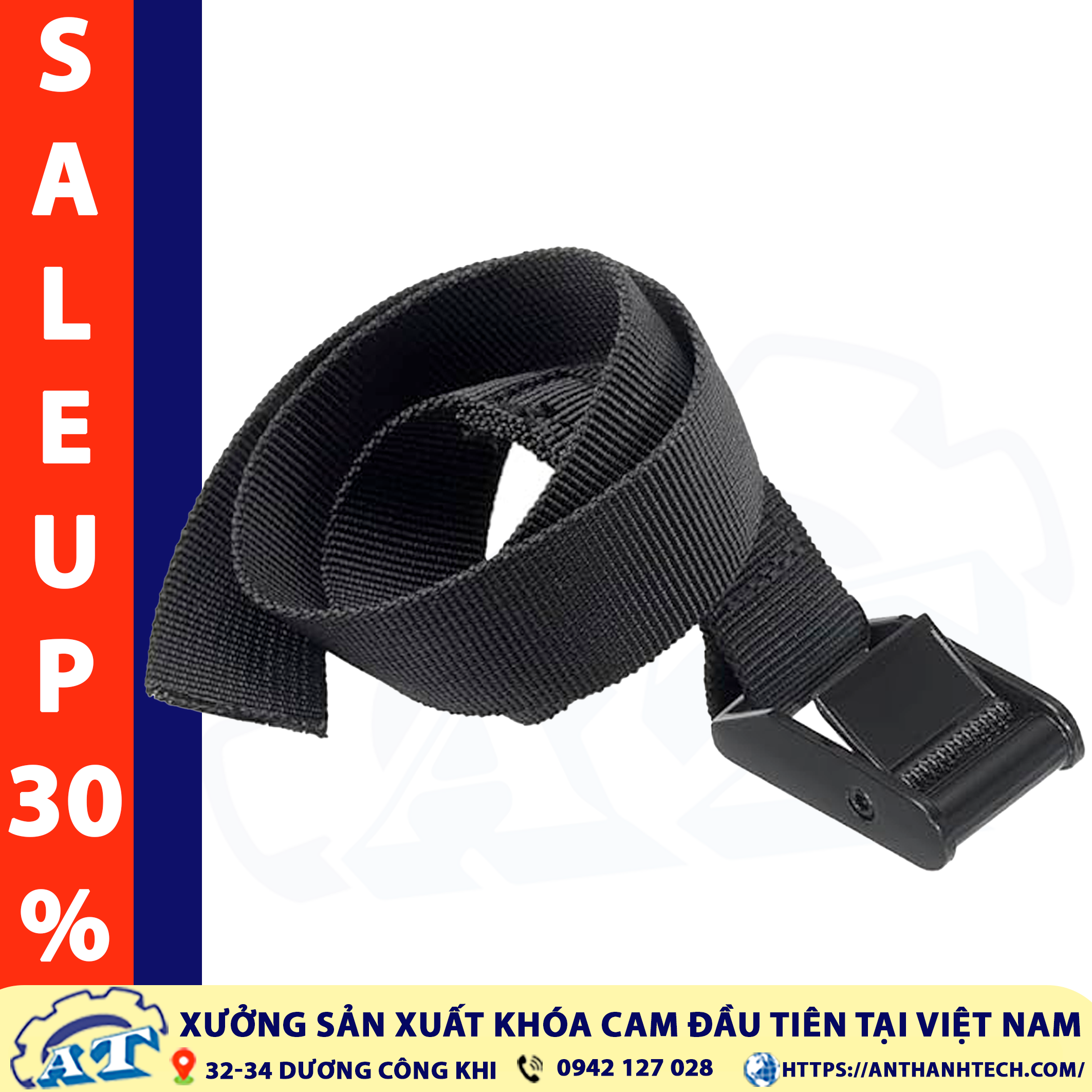 Dây chằng hàng khóa cam đen 25mm sản xuất tại An Thành. Dây chằng hàng khóa cam đen 25mm sản xuất tại An Thành.