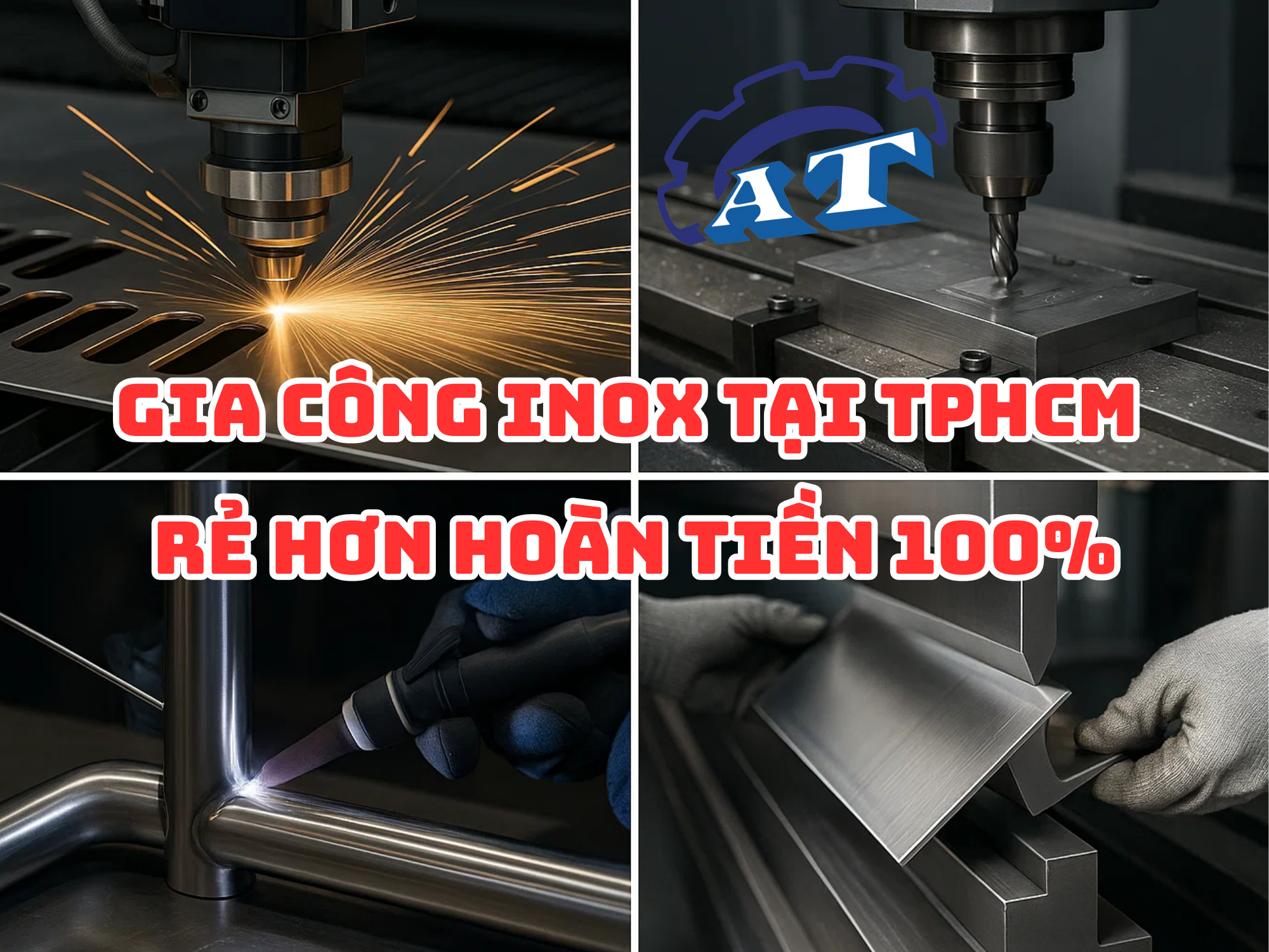 Gia công inox quận 12: Rẻ hơn hoàn tiền Gia công inox quận 12: Rẻ hơn hoàn tiền